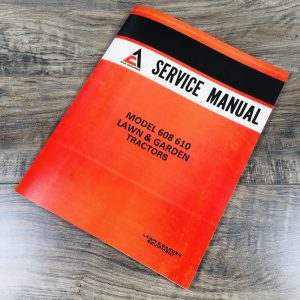 Allis Chalmers 608 610 Lawn Garden Mower Tractors Service Repair Shop Manual