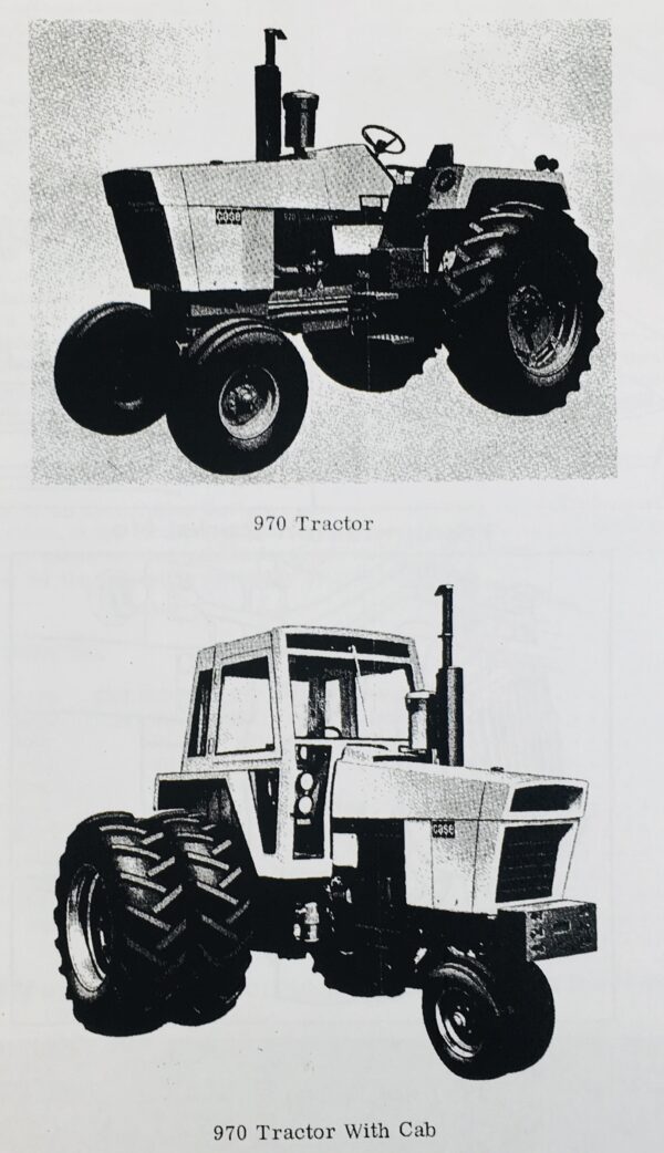 Case 970 Tractor Parts Manual Assembly Catalog Exploded Views Prior to 8675001 - Image 2