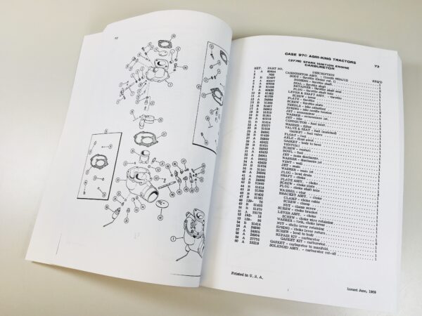 Case 970 Tractor Parts Manual Assembly Catalog Exploded Views Prior to 8675001 - Image 3