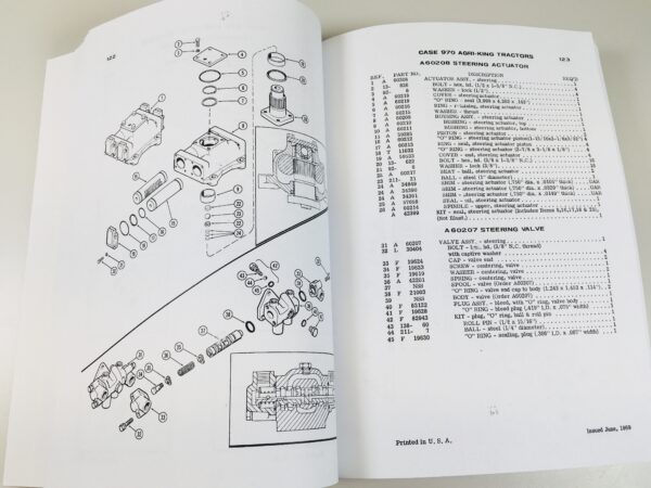 Case 970 Tractor Parts Manual Assembly Catalog Exploded Views Prior to 8675001 - Image 5