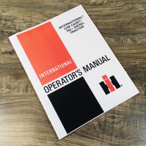 International Cub Cadet 782 Diesel 782D Garden Tractor Operators Owners Manual