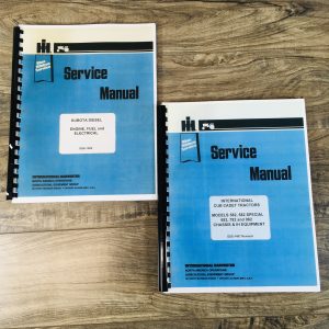 International Cub Cadet Tractor 782 Chassis 782D Diesel Engine Service Manual