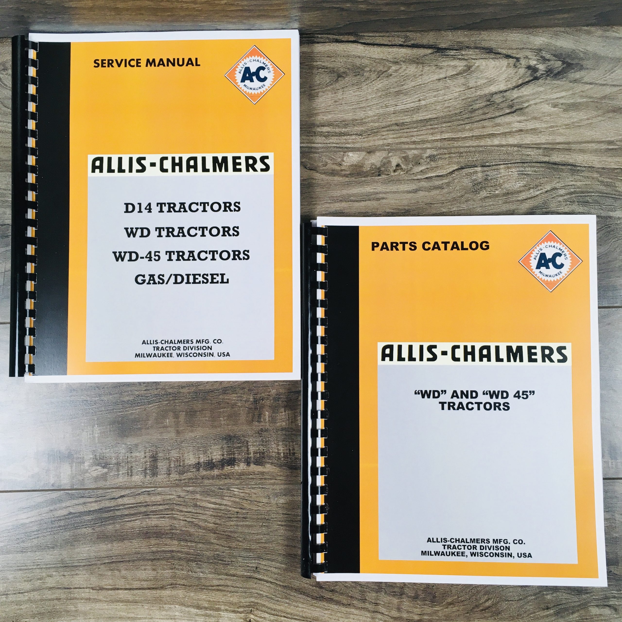 Allis Chalmers Wd Wd45 Tractor Service Repair Manual Parts Catalog Technical