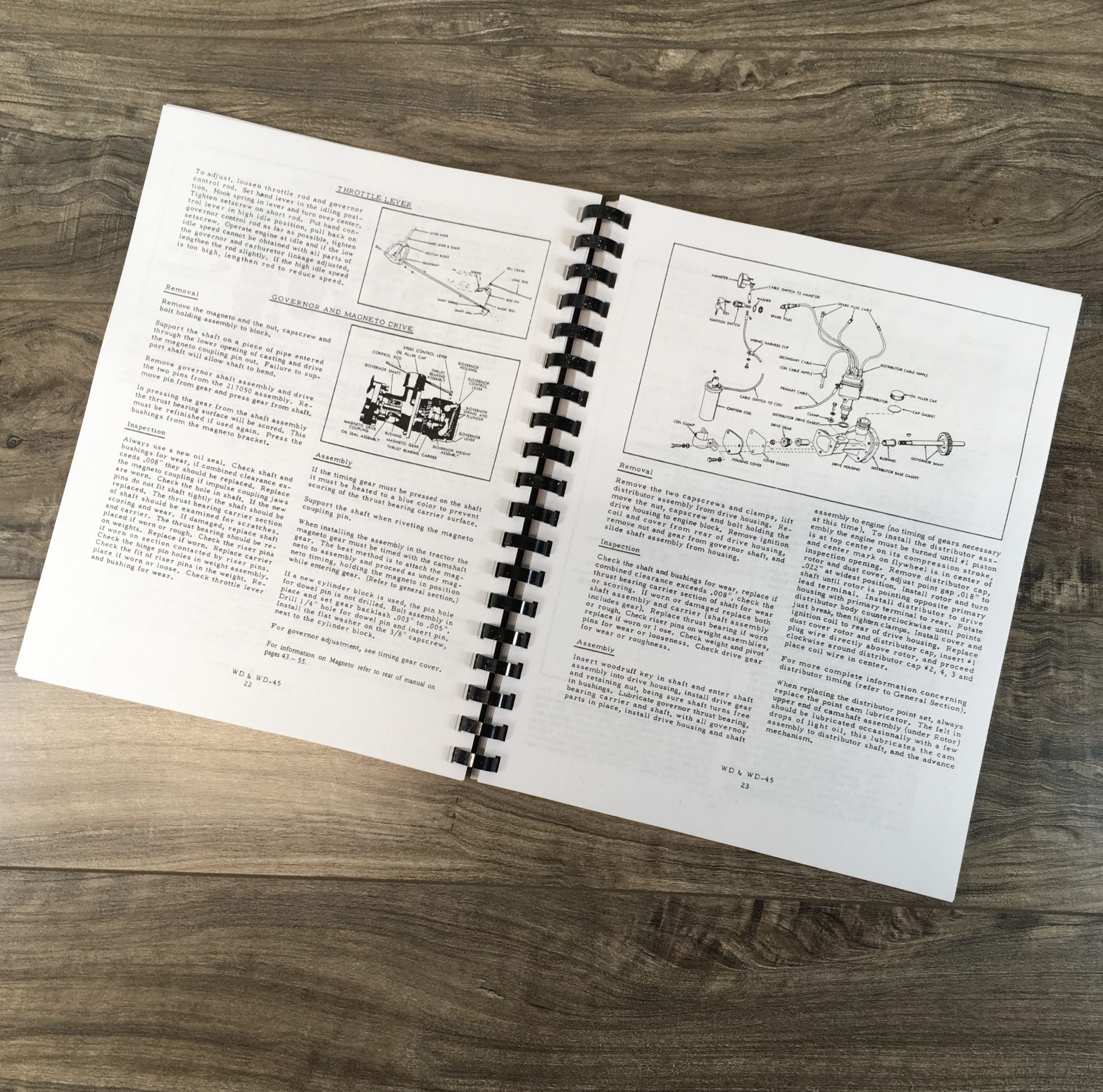 Allis Chalmers Wd Wd45 Tractor Service Repair Manual Parts Catalog Technical - Image 9