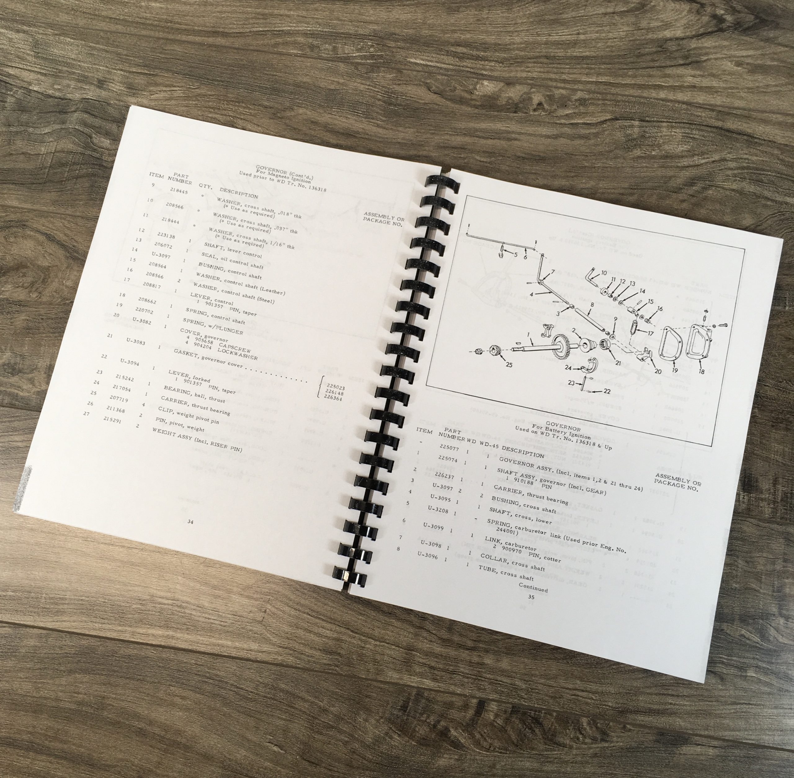 Allis Chalmers Wd Wd45 Tractor Service Repair Manual Parts Catalog Technical - Image 13