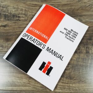 International 886 986 1086 1486 1586 Hydro 186 Tractors Operators Owners Manual