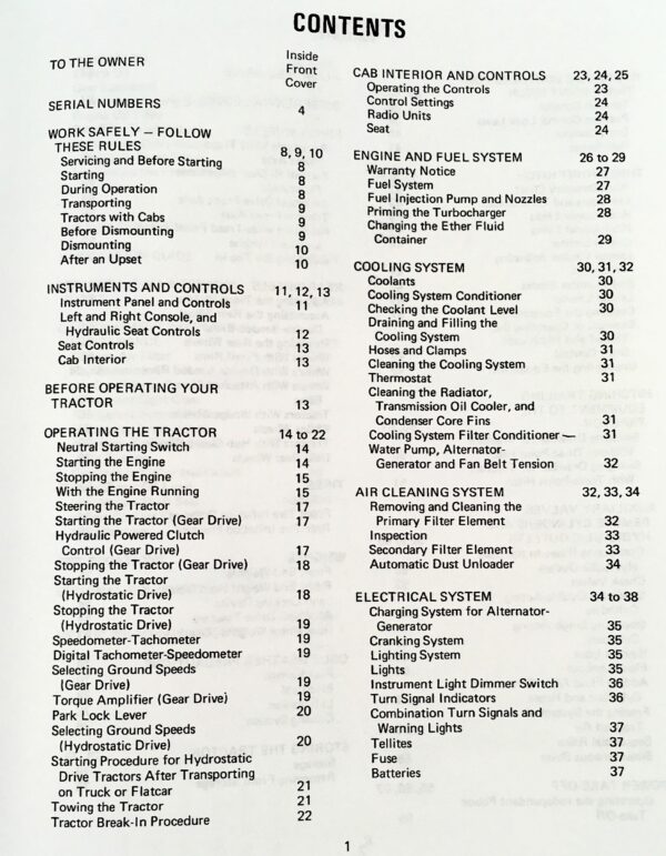 International 886 986 1086 1486 1586 Hydro 186 Tractors Operators Owners Manual - Image 2