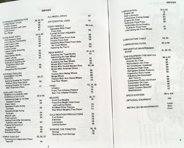 International 886 986 1086 1486 1586 Hydro 186 Tractors Operators Owners Manual - Image 3