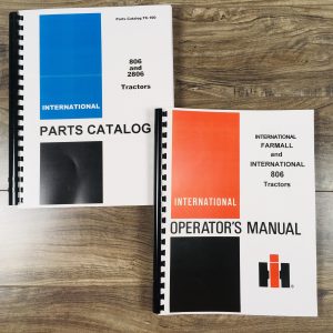 Set International Farmall 806 Tractor Owner Operator Parts Manuals Catalog Book