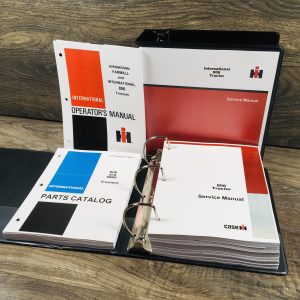 Set International Farmall 806 Tractor Service Operator Parts Manuals Catalog Set
