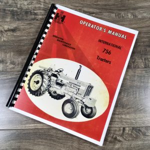 International Harvester 756 Tractors Operators Owners Manual Gas Diesel Lp