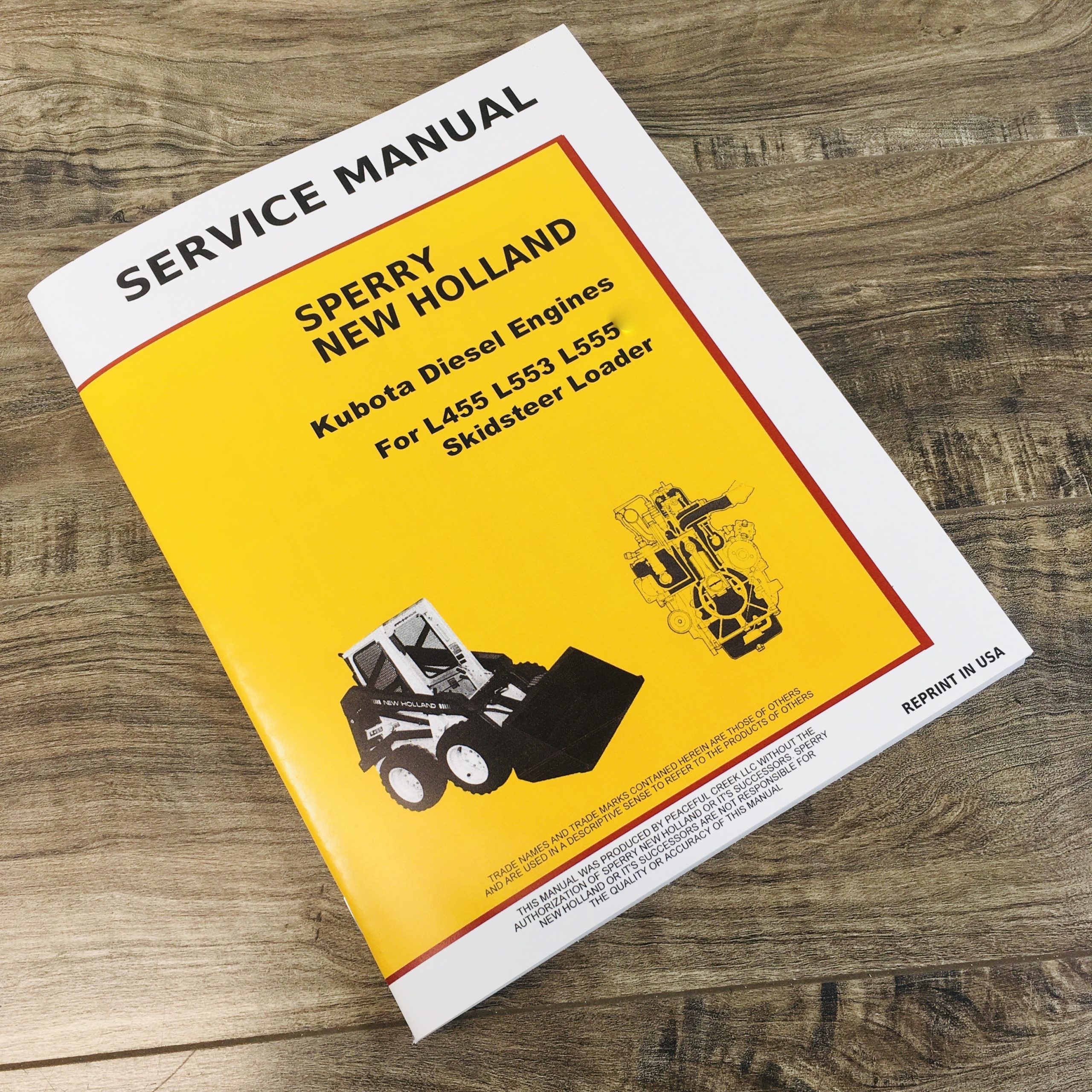New Holland L553 Skid Steer V1902 Engine Service Manual Repair Shop Book