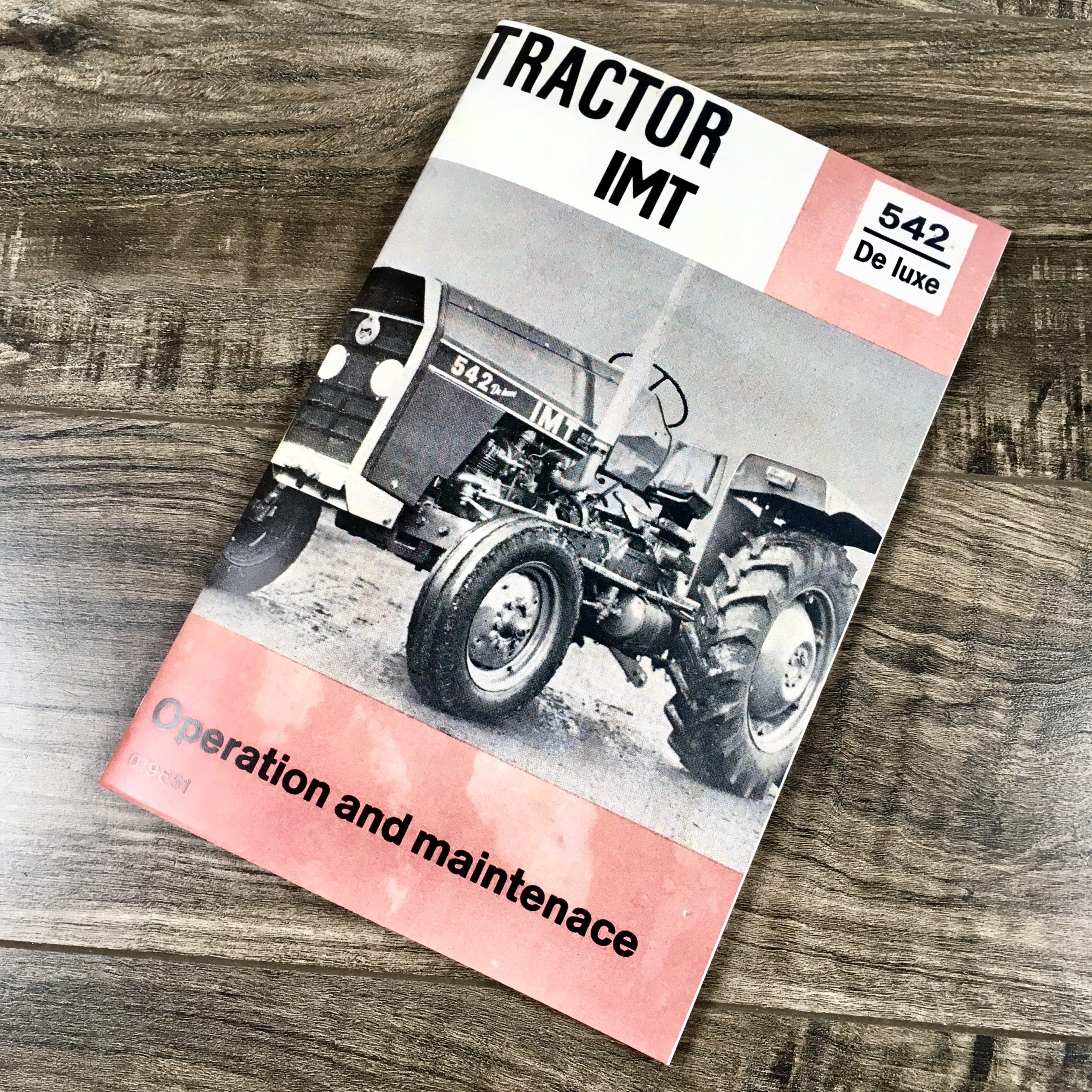 Imt Tractor 542 De Luxe Operation Owners Opreators Maintenace Manual Service