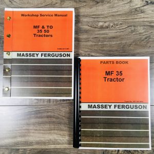 Lot Massey Ferguson 35 Tractor Parts Catalog Service Repair Manual Shop Book