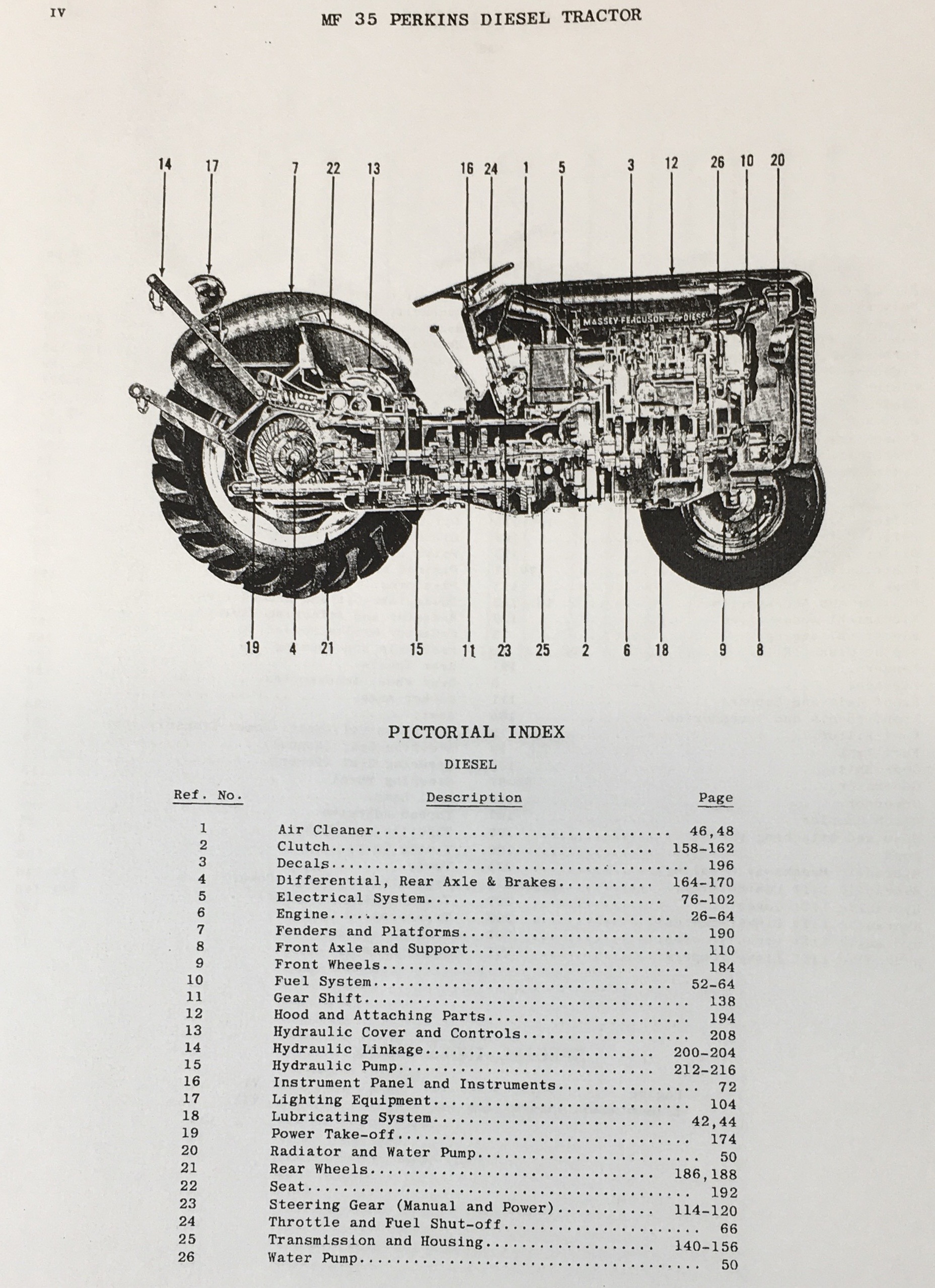 Lot Massey Ferguson 35 Tractor Parts Catalog Service Repair Manual Shop Book - Image 5