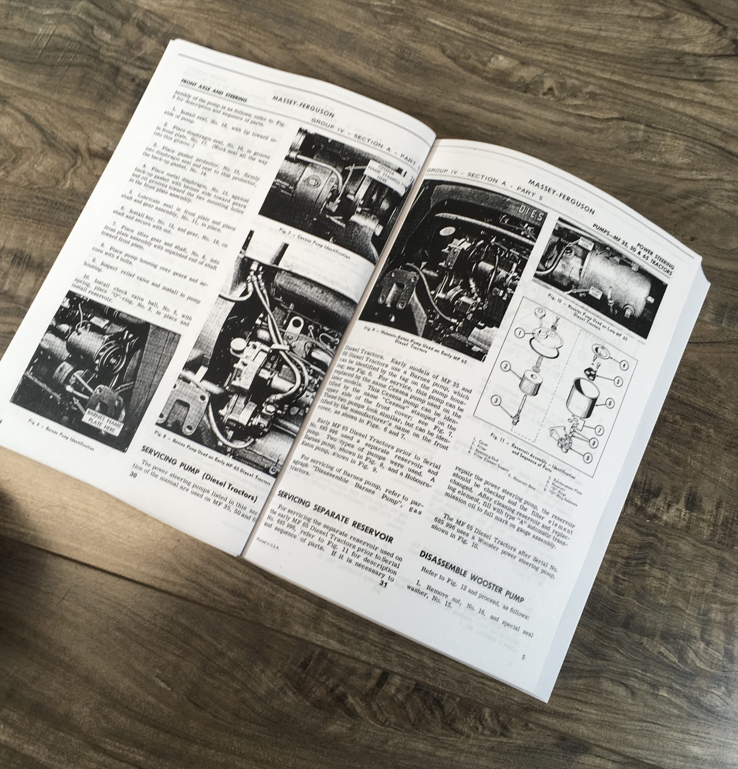 Lot Massey Ferguson 35 Tractor Parts Catalog Service Repair Manual Shop Book - Image 12