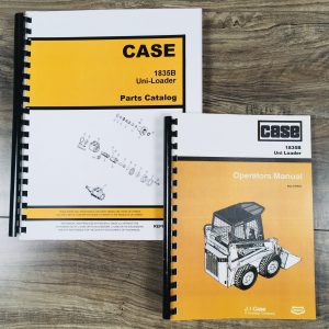 Case 1835B Skidsteer Uni-Loader Manual Parts Catalog Operators Owners Set