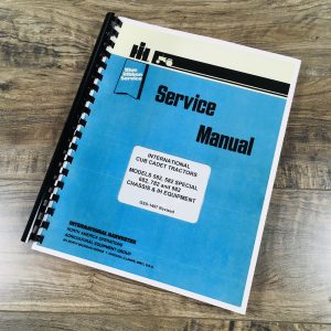 International Cub Cadet 582 Special 682 782 982 Tractor Service Repair Manual Ih