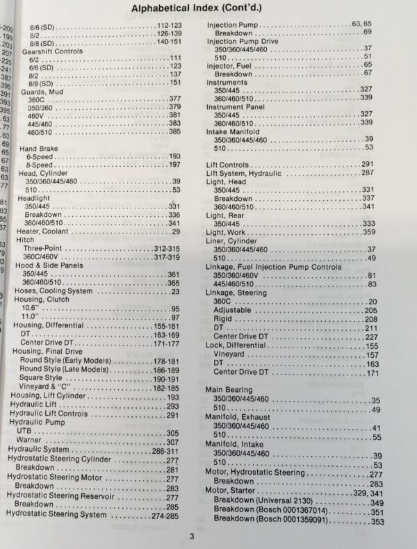 Long 460Dt 460V 510Dt Tractor Parts Catalog Manual Book Exploded Views Numbers - Image 5
