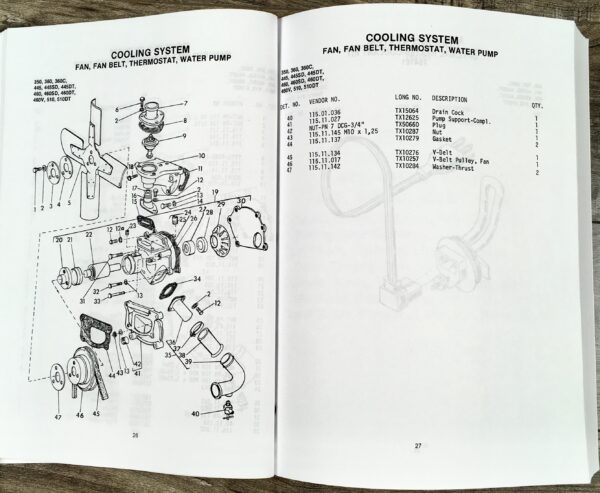 Long 445 445Dt 445V 460Sd Tractor Parts Catalog Manual Book Exploded Views - Image 8