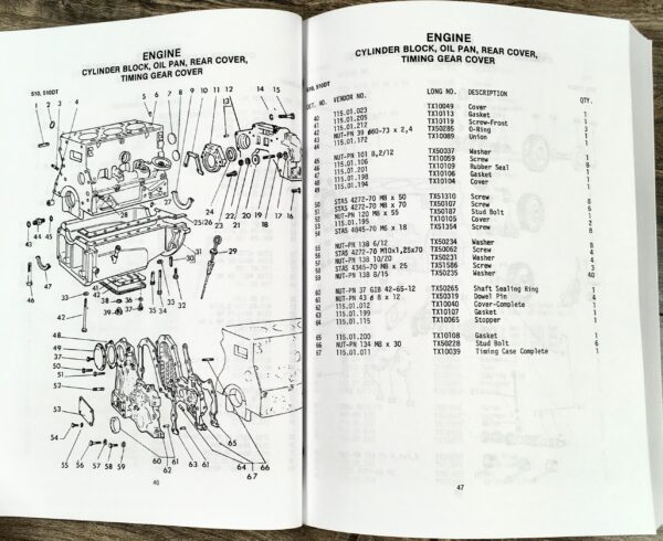 Long 445 445Dt 445V 460Sd Tractor Parts Catalog Manual Book Exploded Views - Image 10