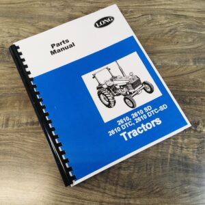Long 2610, 2610Sd, 2610Dtc, 2610Dtc-Sd Tractor Parts Catalog Manual Book Numbers
