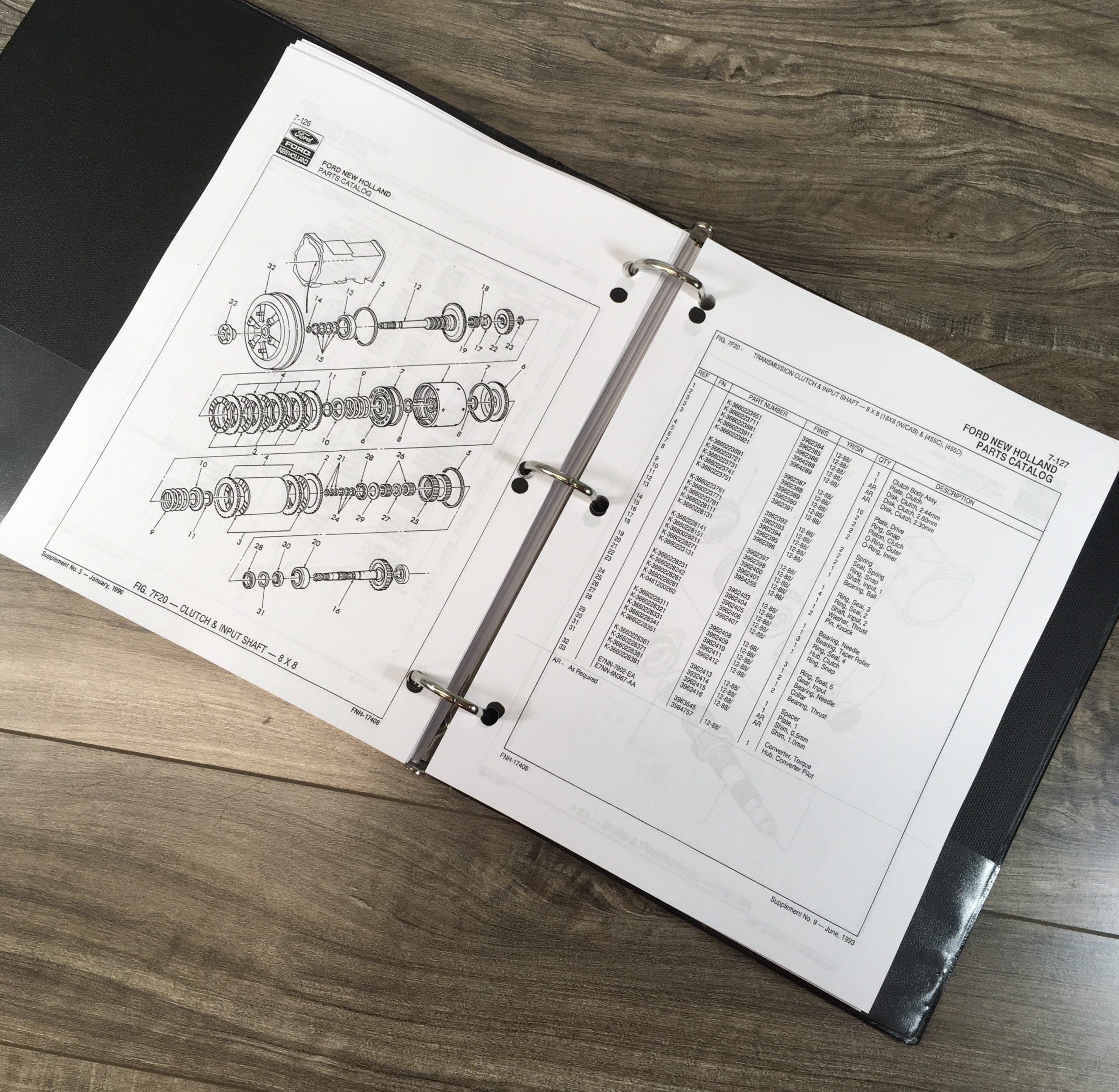 Ford 455C Tractor Loader Backhoe Service Repair Manual Parts Catalog Shop Set - Image 22