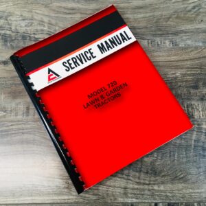 Allis Chalmers Model 720 Lawn & Garden Tractors Service Repair Shop Manual Mower