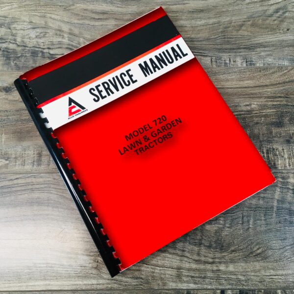 Allis Chalmers Model 720 Lawn & Garden Tractors Service Repair Shop Manual Mower