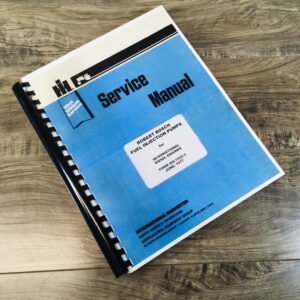 International Engine Robert Bosch Fuel Injection Pump Service Repair Shop Manual