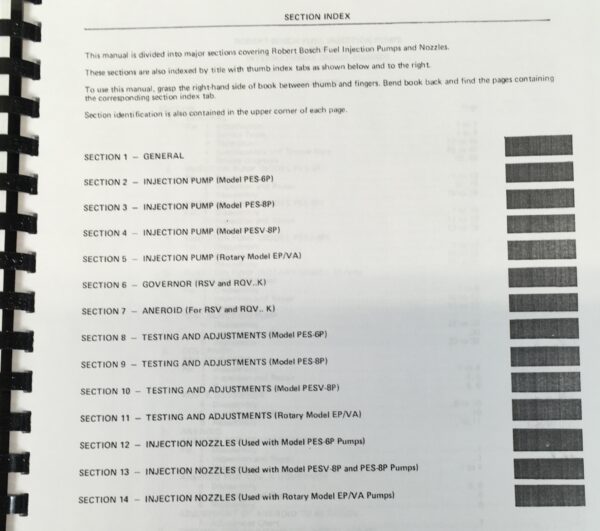 International Engine Robert Bosch Fuel Injection Pump Service Repair Shop Manual - Image 2