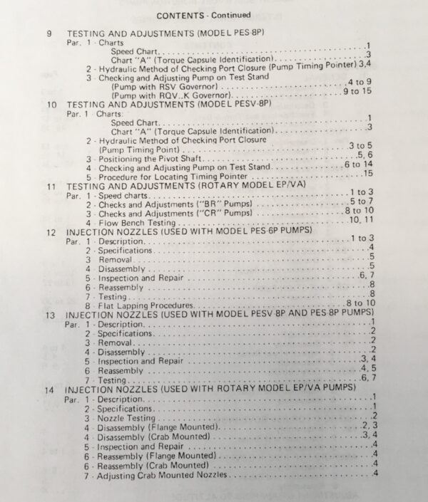 International Engine Robert Bosch Fuel Injection Pump Service Repair Shop Manual - Image 4