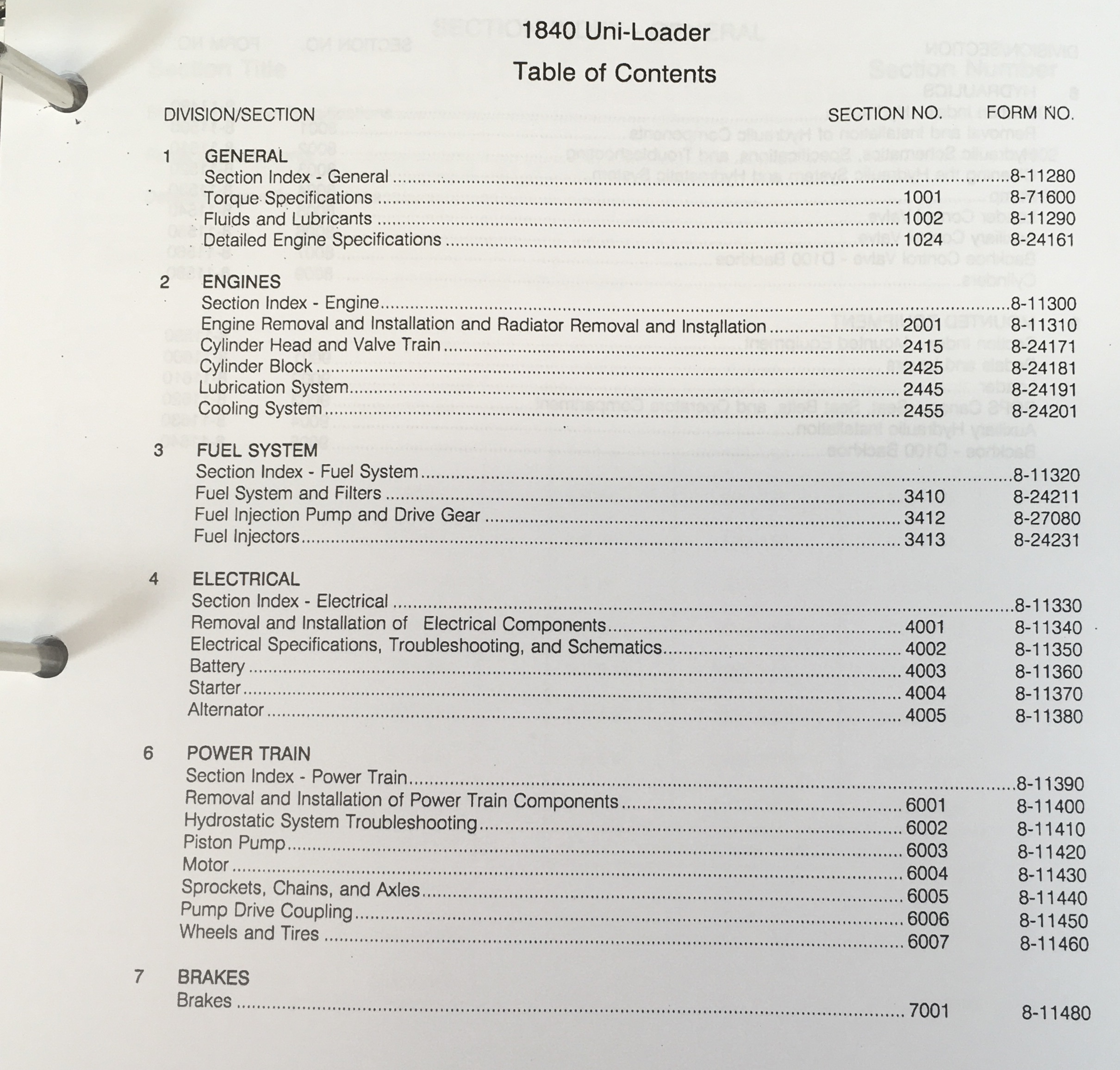Case 1840 Uniloader Skid Steer Service Parts Operator Manual Shop Book Schematic - Image 9