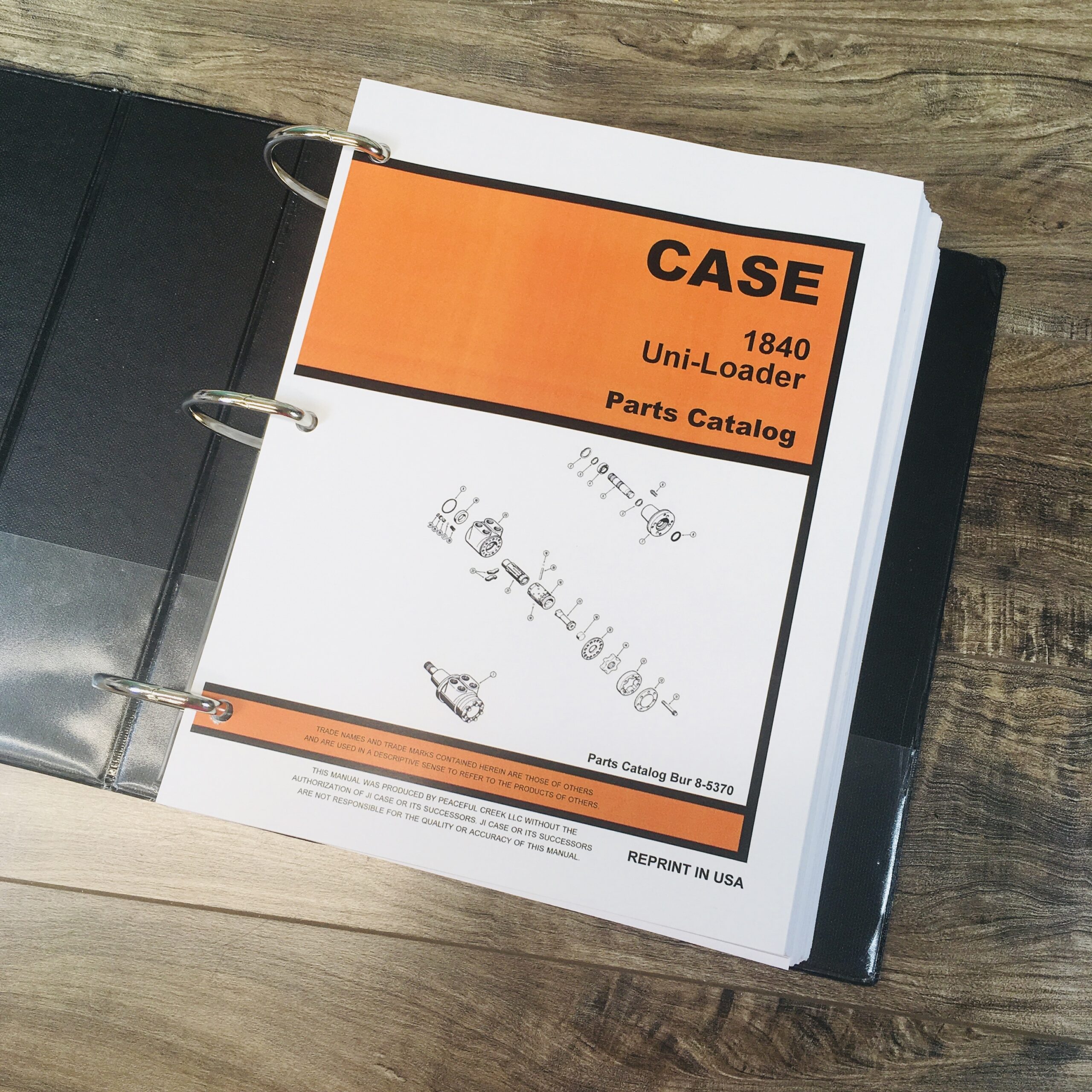 Case 1840 Uniloader Skid Steer Service Parts Operator Manual Shop Book Schematic - Image 2