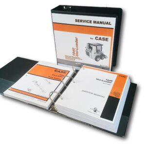 Case 1840 Uni-Loader Skid Steer Service Manual Parts Catalog Shop Book Set Tech