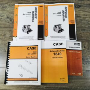 Case 1840 Uni-Loader Skid Steer Service Parts Operator Manual Shop Book Overhaul