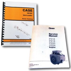 J I Case 1816C Uni Loader Parts Onan Service Manual Catalog Skid Steer Assembly