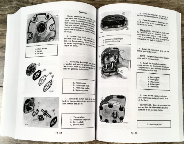 Lot International 1586 Tractor Service Repair Shop Manual Ih Engine Set - Image 15