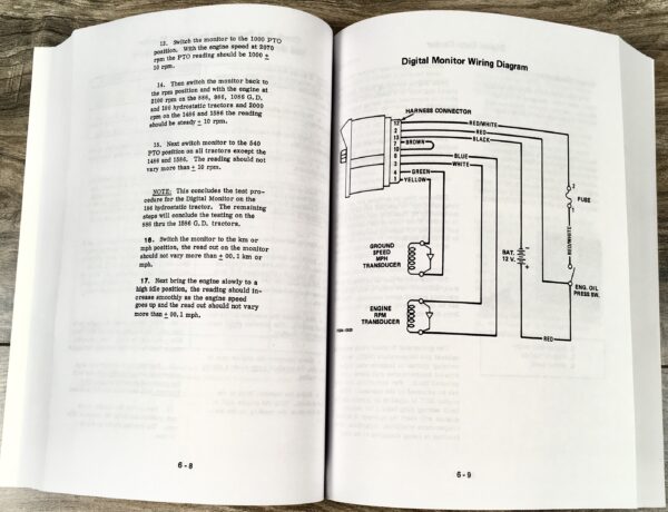 Lot International 1586 Tractor Service Repair Shop Manual Ih Engine Set - Image 17