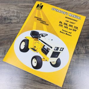 International Cub Cadet Tractor Model 149 169 Owner Operators Manual Lawn Mower