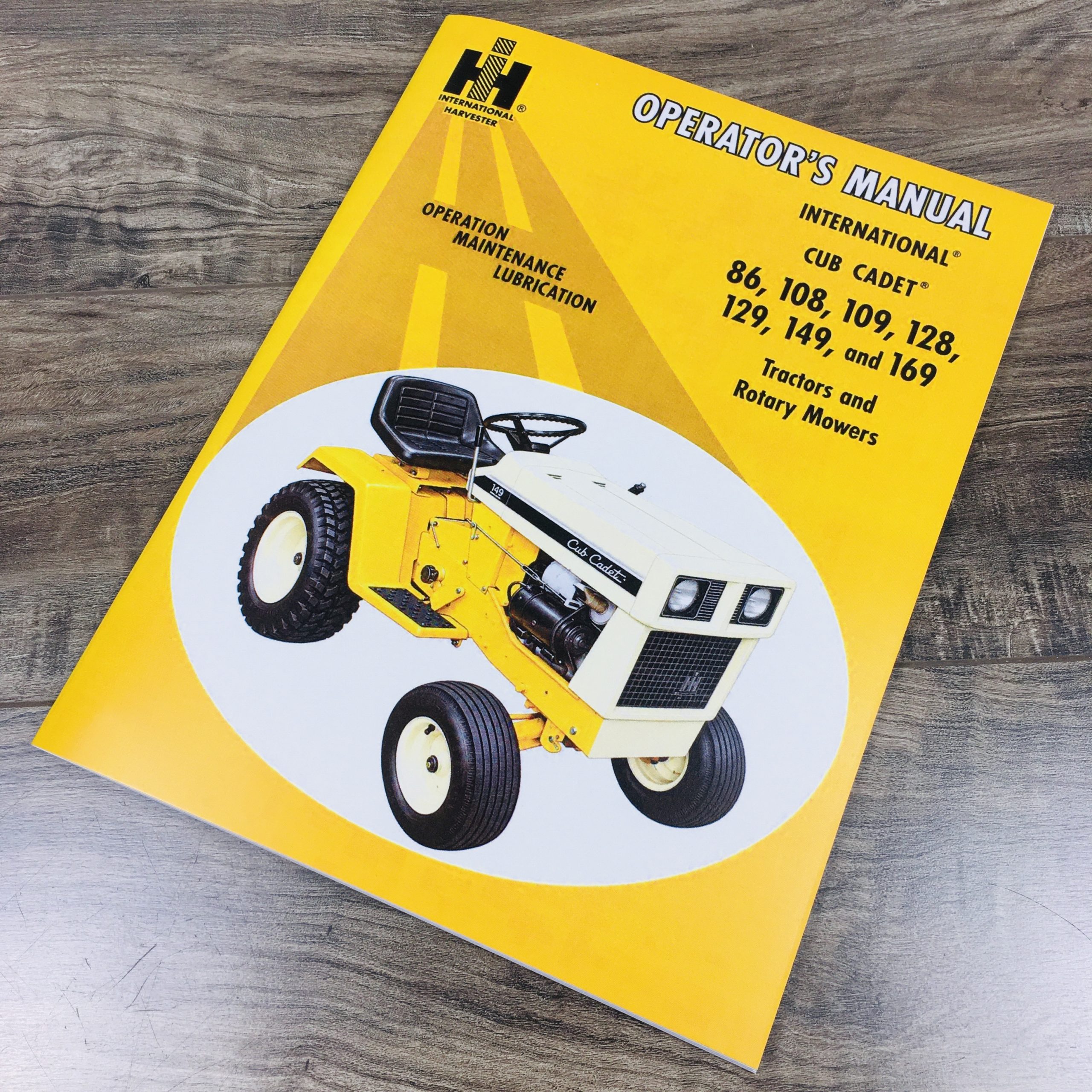 International Cub Cadet Tractor Model 149 169 Owner Operators Manual Lawn Mower