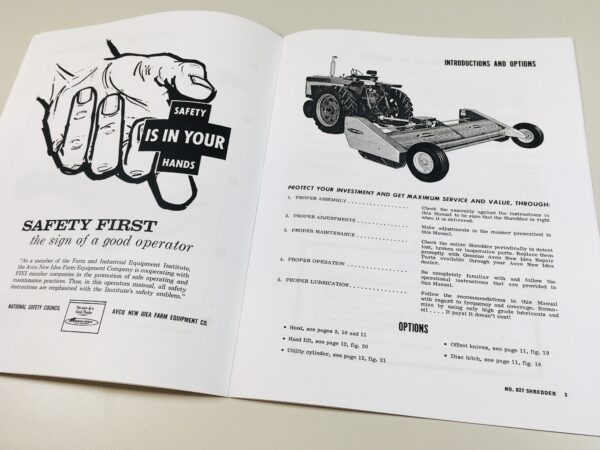 New Idea No. 827 Shredder Operators Owners Manual Parts Catalog Assembly Book - Image 3