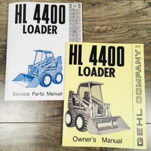 Gehl 4400 Skid Loader Skid Steer Owner Operators Service Parts Manual Set
