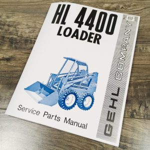 Gehl 4400 Skid Steer Loader Service Parts Manual Exploded Views