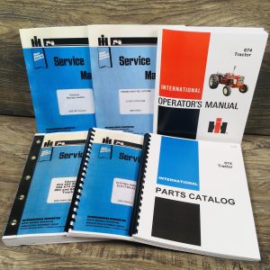 International 674 Diesel Tractor Service Parts Operators Manual Engine Chassis