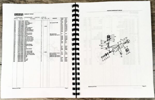Kubota B6100D-T B6100 4Wd Geared Tractor Parts Assembly Manual Catalog - Image 5