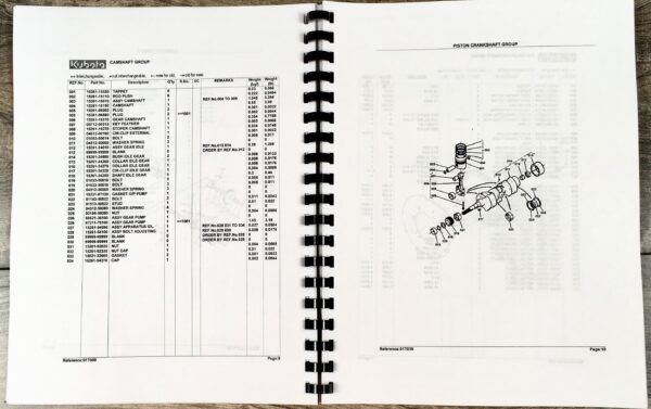 Kubota B6100E-P B6100 2Wd Gear Tractor Parts Assembly Manual Catalog - Image 5