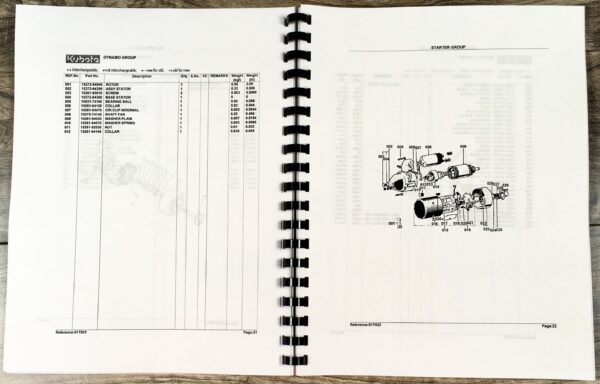 Kubota B6100E-P B6100 2Wd Gear Tractor Parts Assembly Manual Catalog - Image 7