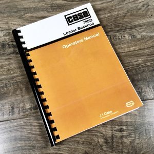 J I Case 780D Loader Backhoe Operators Owners Manual Book Maintenance