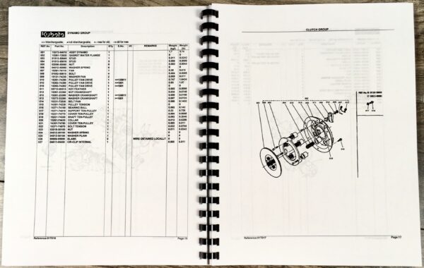 Kubota B5100E-P Tractor Parts Assembly Manual Catalog Exploded Views Numbers - Image 4